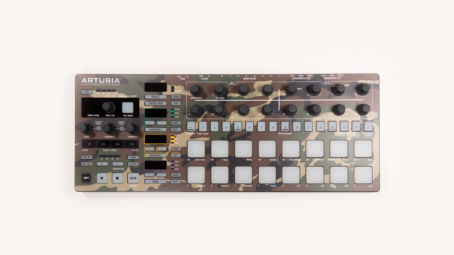 Updated skin for the beatstep pro with firmware update and rear input labels