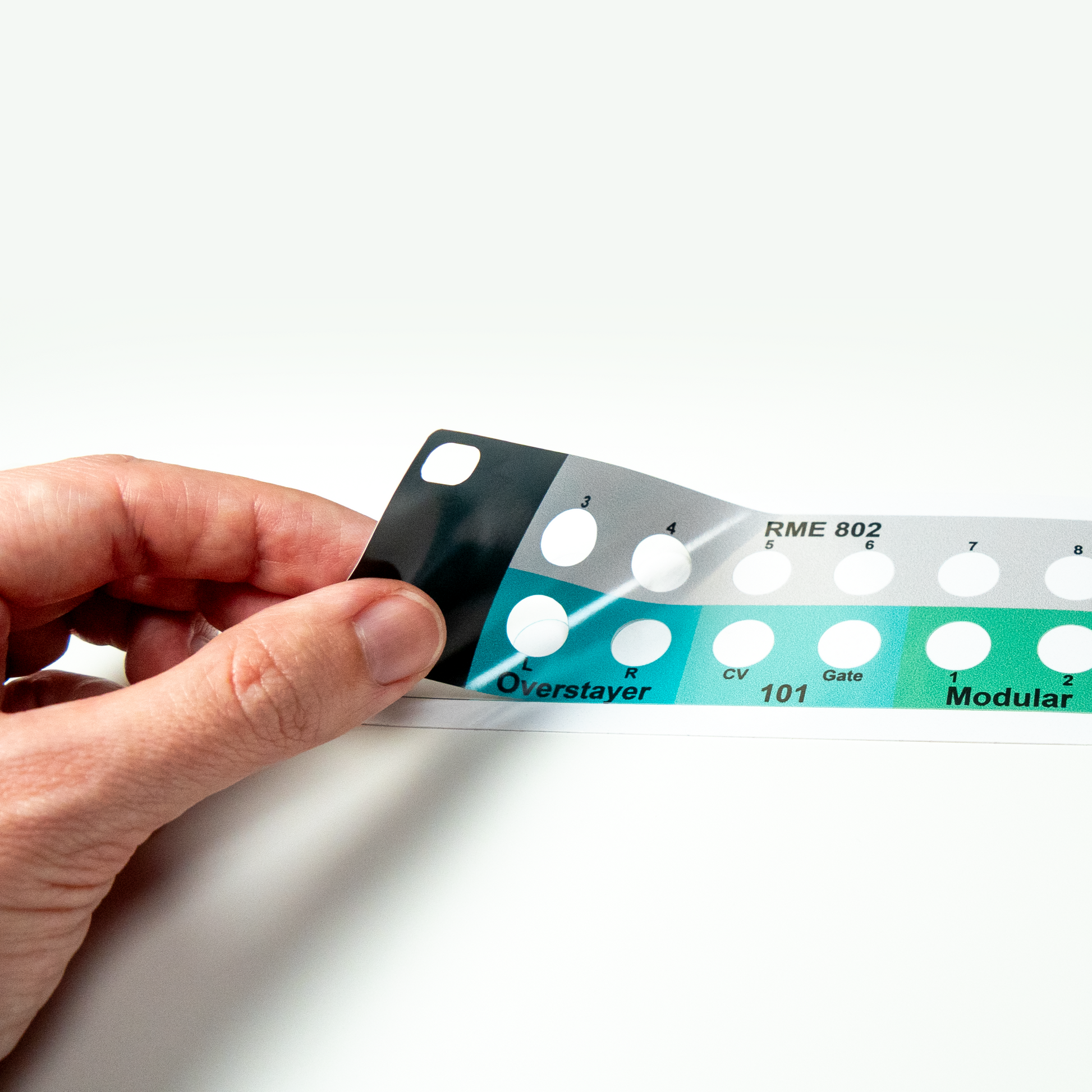 Label custom cut to fit Black Lion Audio TRS patchbay